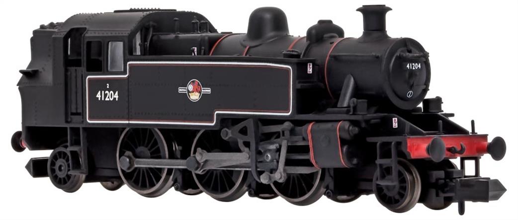 Dapol N 2S-015-009 BR 41204 ex-LMS Ivatt Class 2MT 2-6-2T Lined Black Late Crest