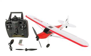 Spanning a suitcase-friendly 500mm, supplied with a four-channel 2.4GHz transmitter, single cell LiPo battery, USB charger and spare propeller, all you'll need to buy is 4AA batteries for the transmitter. Get one and enjoy the best R/C bang for buck you've had in ages.