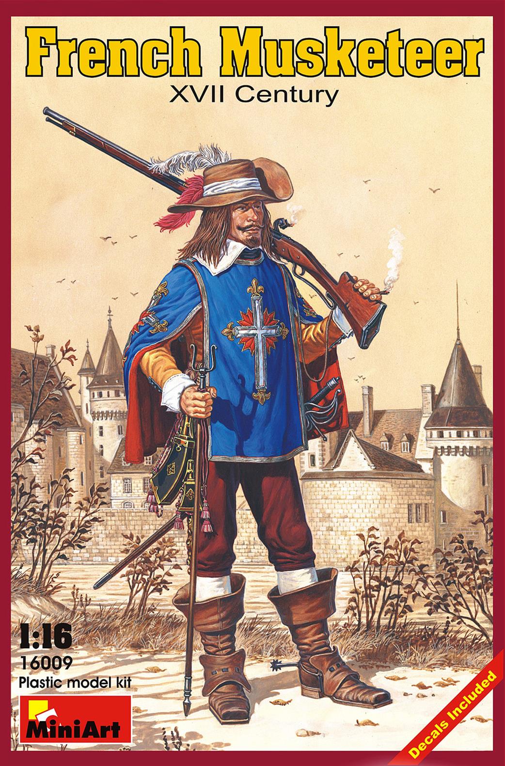 MiniArt 1/16 16009 French Musketeer XVII Century Figure Kit