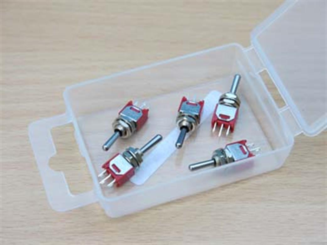 Expo  A28093 Switch SPDT Biased  (On)-Off-(On) Sub Miniature Pack of 5
