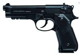 An all-metal, 18-shot BB version of the famous Italian (and American) service pistol, with a realistic blowback effect. It weighs a full kilogram, just like the original.