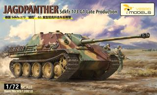 1/72 Sdkfz.173 Jagdpanther G1 Late Production Metal barrel + 3D print muzzle braker+Metal tow cable