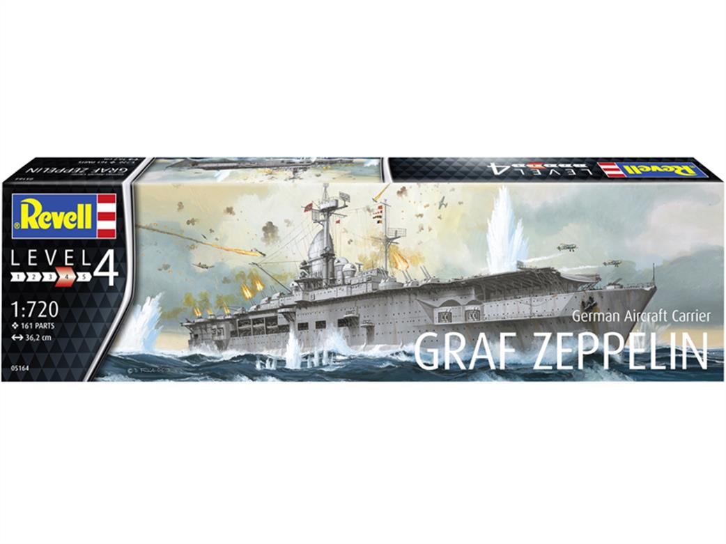 Revell 05164 German Aircraft Carrier Graf Zeppelin Plastic kit 1/720