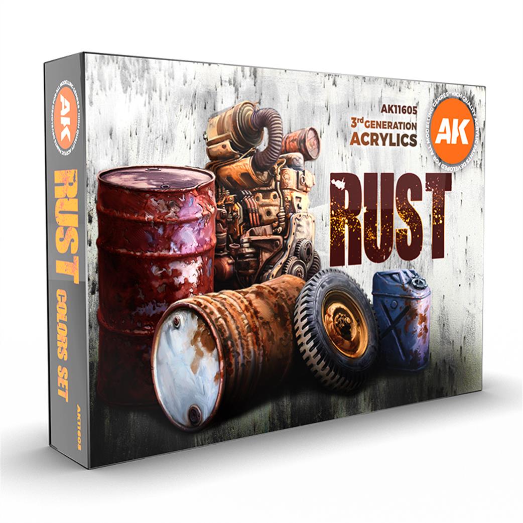 AK Interactive  AK11605 Rust Colors Acyrlic paint set