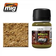 MIG Productions 1400 Enamel Nature Effect - Kursk SoilEnamel Nature Effect 35ml JarMedium yellow-brown ideal for creating the appearance of summer dust and dirt.