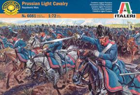 Italeri 1/72 Prussian Light Cavalry Napoleonic Wars 6081Box contains 17 unpainted figures with horses,Paints are required to complete the figures (not included)