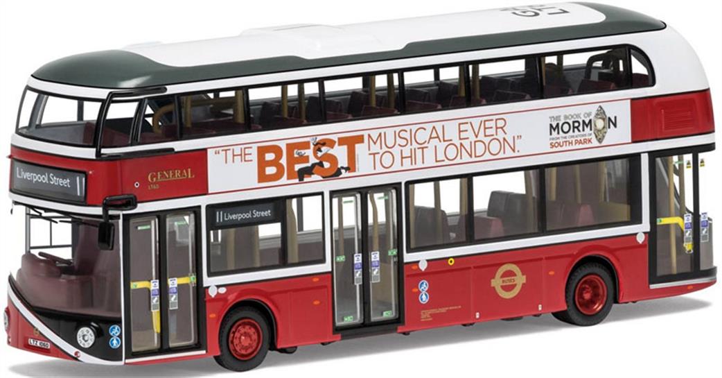 Corgi 1/76 OM46616A New Routemaster Go-Ahead London Heritage General Livery 11 Liverpool Street