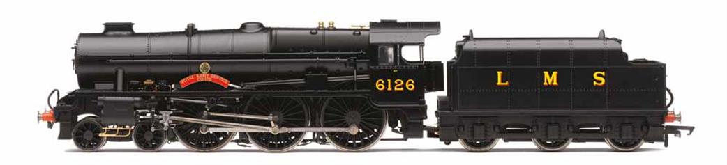 Hornby OO R3557 LMS 6126 Royal Army Service Corps Rebuilt Royal Scot Class 4-6-0 LMS Black