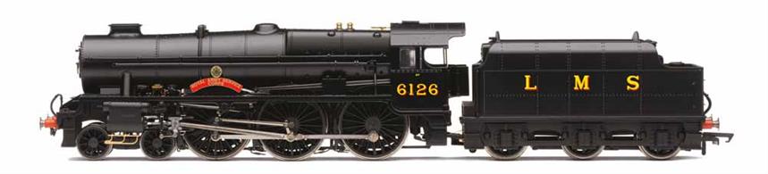 Hornby Railways R3557 OO Gauge LMS 4-6-0 6126 Royal Army Service Corps Royal Scot Class LMS Black LiveryDimensions - Length 259mm.Requires 2nd radius curve or greater.Expected October 2017