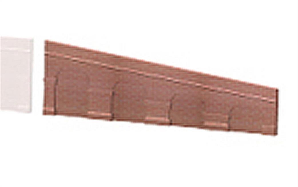 Hornby N N8728 Brick Retaining Wall Slope Pack 4 from Lyddle End