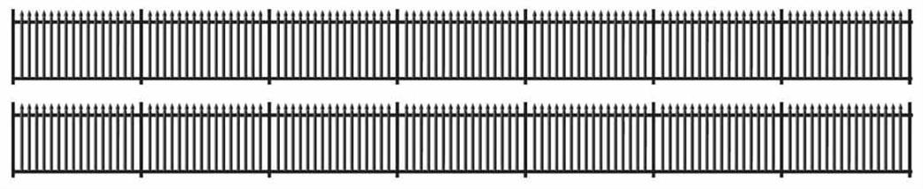 Ratio N 245 GWR Spear Fencing (484mm)