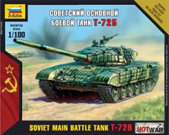 Zvezda 1/100 T-72 MBT Art of Tactic Tank kit 7400