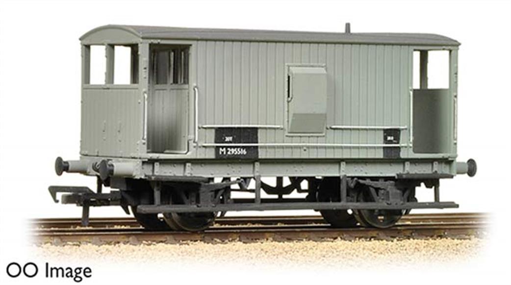 Graham Farish N 377-752 BR Midland Type 20-ton Goods Brake Van Grey