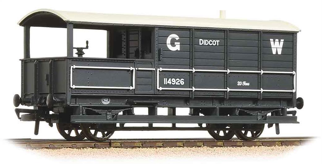 Bachmann OO 33-300G GWR 20 Ton Toad Goods Train Brake Van GWR Grey Didcot