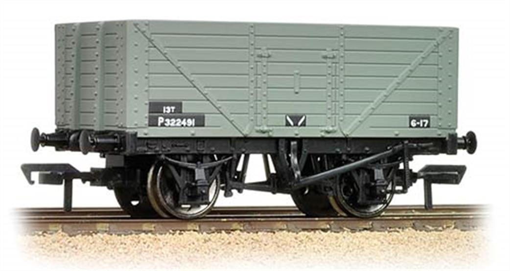 Bachmann OO 37-158C BR 8 Plank Fixed End Open Wagon ex-Private Owner Goods Grey Livery
