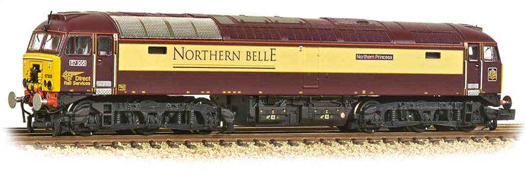 Graham Farish N 371-661 DRS 57305 Northern Princess Class 57/3 Northern Belle Pullman Livery