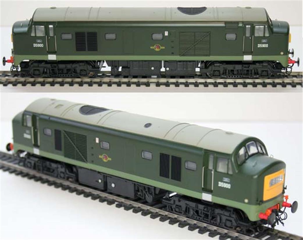 Heljan OO 2300 BR D5900 Class 23 Baby Deltic Bo-Bo Locomotive Green Small Yellow Panels