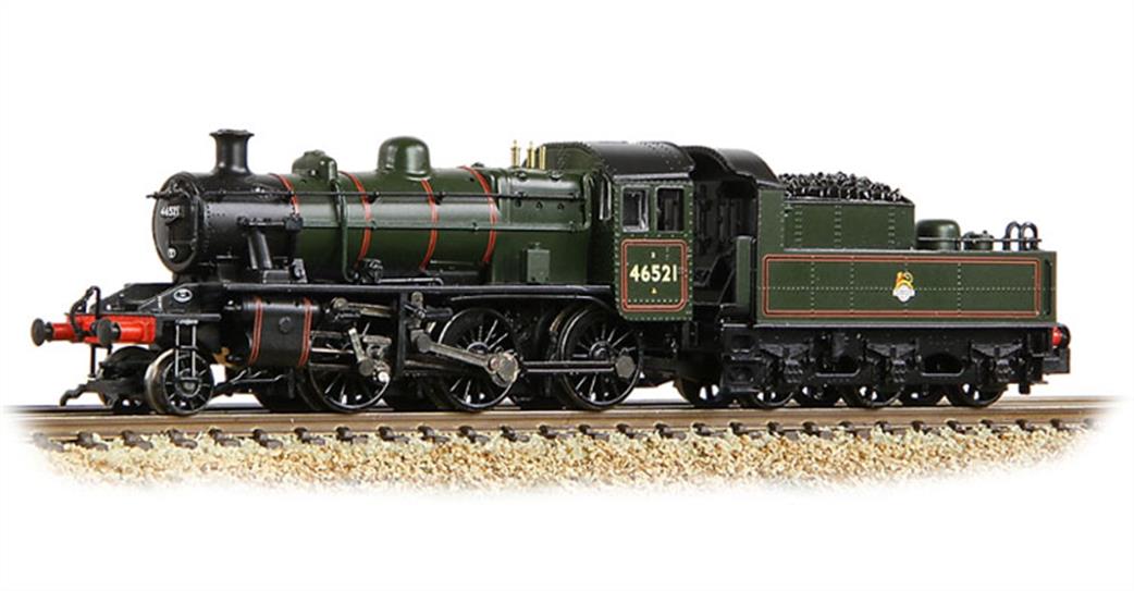 Graham Farish N 372-630 BR 46521 Ivatt Class 2MT 2-6-0 Lined Green Early Emblem
