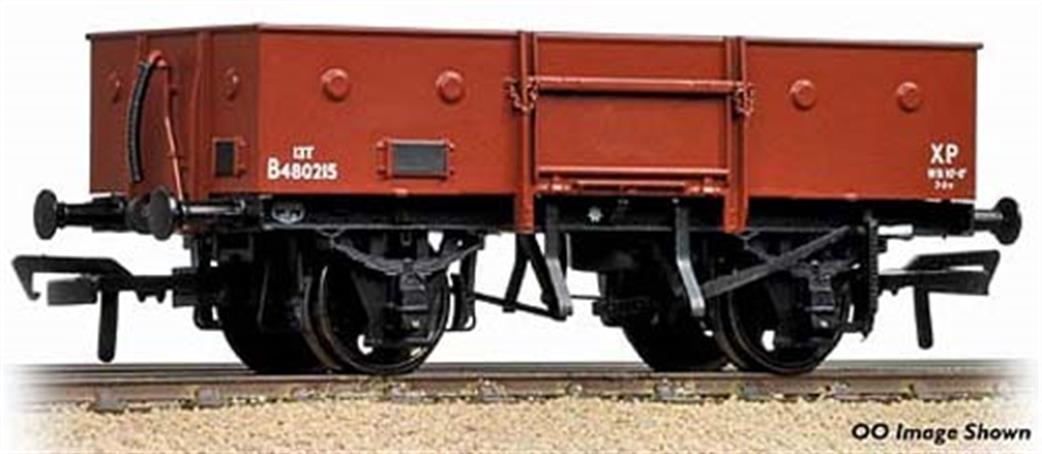 Graham Farish N 377-951 BR 13-Ton High Sided Steel Open Wagon with Chain Pockets Bauxite Late