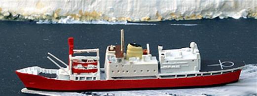 Die-cast model of the famous ship, pennant number A171&nbsp;whose troops re-occupied South Georgia during the Falklands Campaign,&nbsp;over 30&nbsp;years ago!The ship was actually purchased from Denmark in 1967 (built 1956), displaced 3600 tons, and was fitted with 2 x 20mm guns.