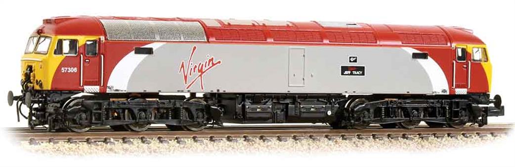 Graham Farish N 371-650A Virgin Trains 57306 Jeff Tracy Class 57/3 Locomotive Virgin Trains Livery