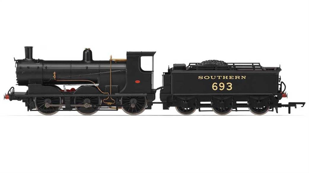 Hornby OO R3419 SR 693 ex-LSWR 700 Class Black Motor 0-6-0 Goods Engine Southern Black Livery