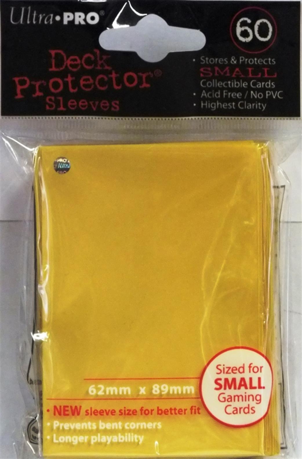 Ultra Pro  82970 60 Small Yellow Deck Protectors