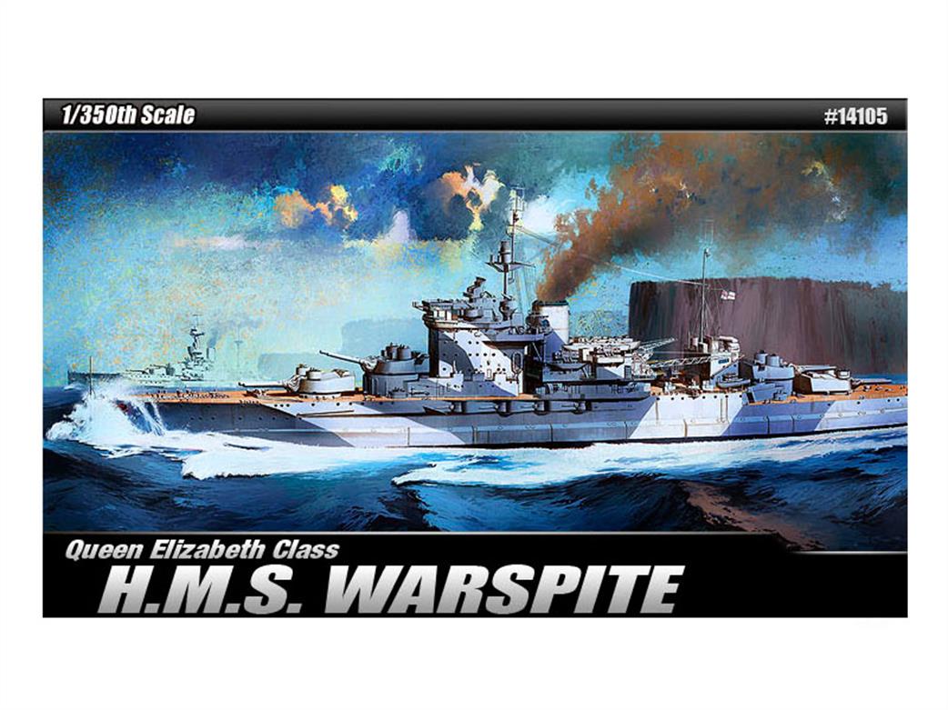 Academy 14105 HMS Warspite WW2 Royal Navy Battleship Kit 1/350