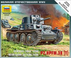 Zvezda 1/100 German Light Tank Pz.KPFW.38t 6130