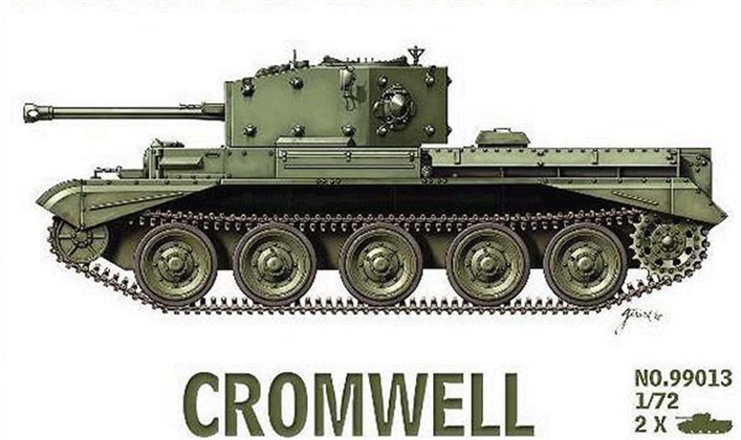 Armourfast 1/72 99013 Cromwell British Heavy Tank WW2 Twin Kit Pack