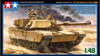 Tamiya 32592 1/48 Scale US Abrams M1A2 Main Battle TankLength 205mm Width 77mm