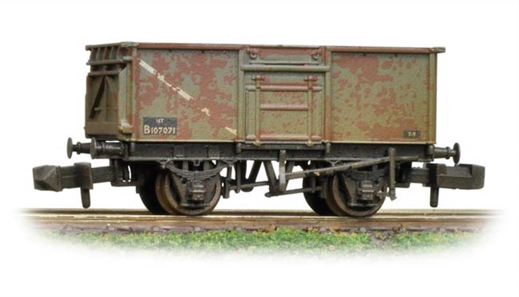Graham Farish N 377-227F 16 Ton Steel Mineral Wagon Top Flap Doors BR Grey Weathered