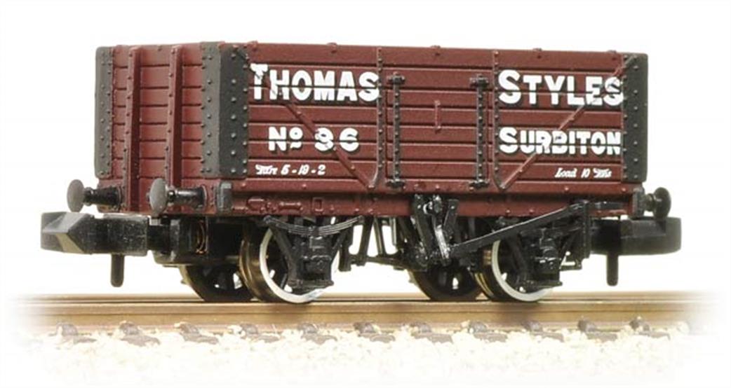 Graham Farish N 377-077 Thomas Styles 7 Plank Open Wagon