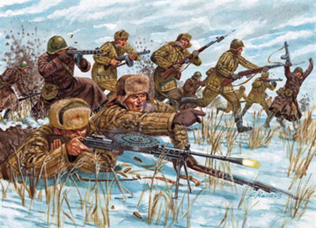 Italeri 1/32 6876 Russian Infantry (Winter Uniform)
