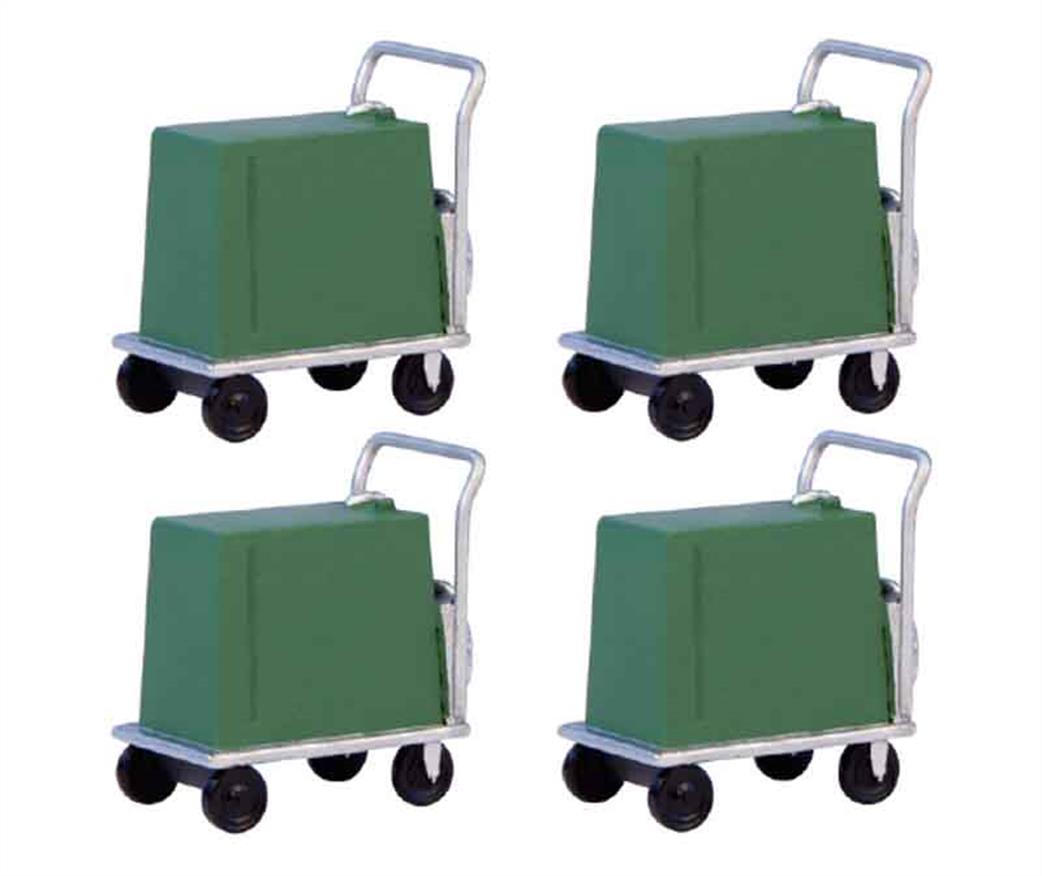 Bachmann O Gauge 47-567 Scenecraft Coolant Trolleys pack of 4