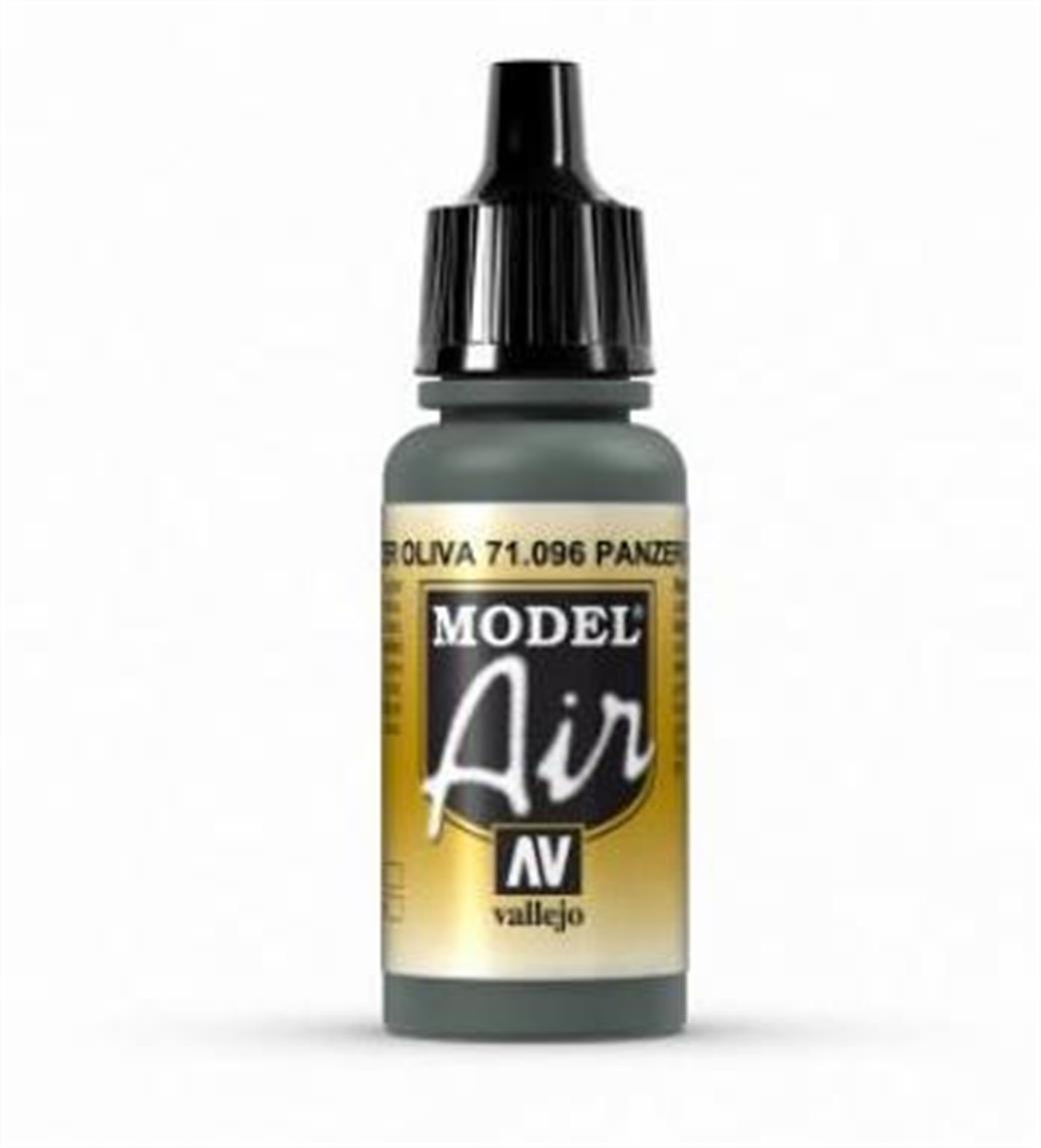 Vallejo  71096 096 Model Air Panzer Olive Green Acrylic Paint Airbrush Ready 17ml