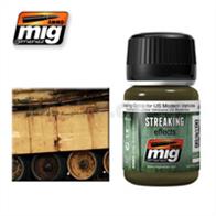 MIG Productions 1207 Enamel Streaking Effect - Grime for Modern US VehiclesEnamel Streaking Effect 35ml JarIdeal colour for creating dirt streaks on sand and light brown coloured vehicles