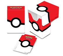 Top loading Deck Box with full flap cover. Holds 82 cards in Deck Protectors sleeves. Acid free, durable polypropylene material. Features the popular Poké Ball design!