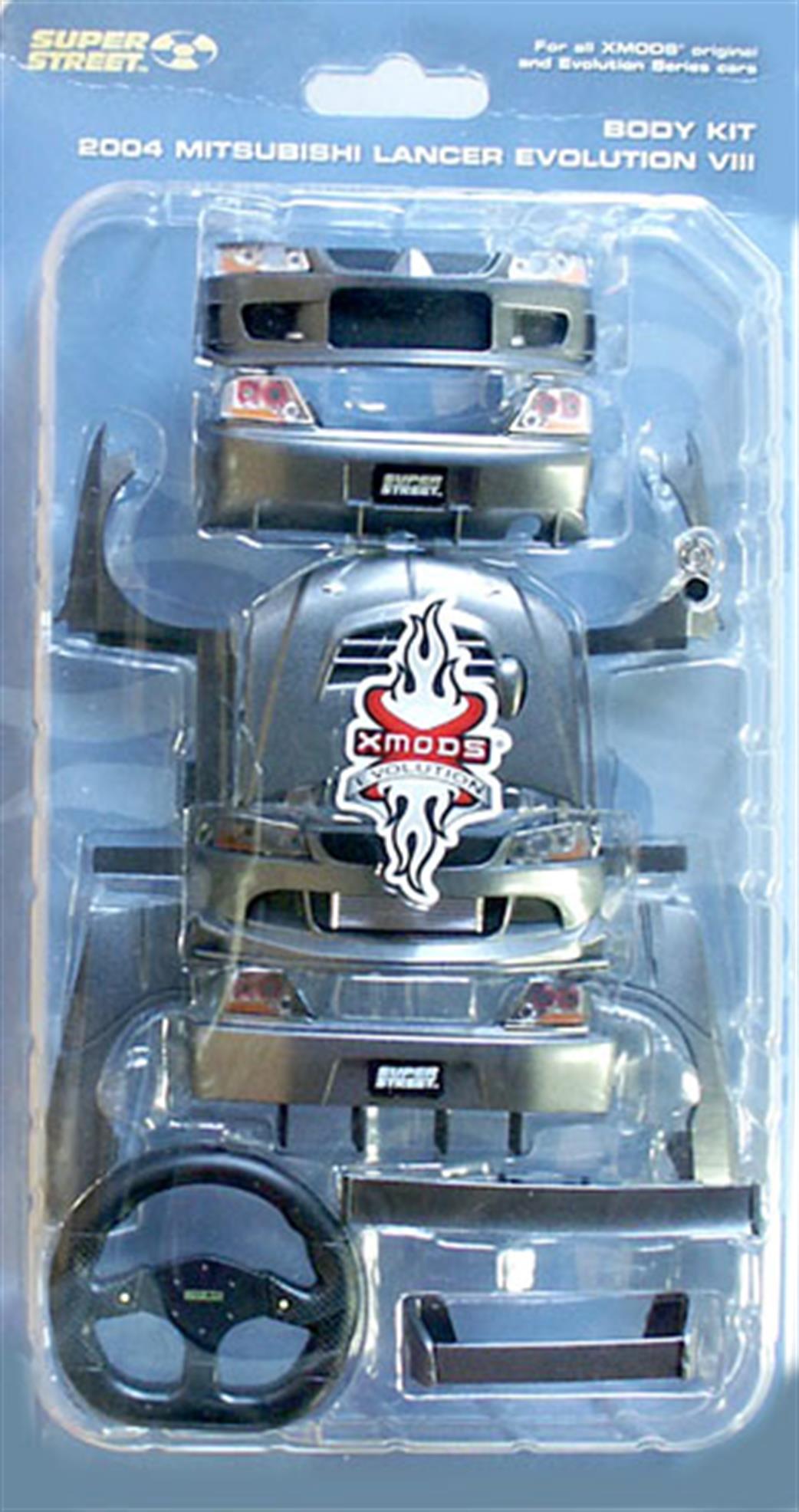 X-Mods 1/28 XMT561 2004 Mitsubishi Lancer Evolution Vlll Body Kit for Xmods Evolution