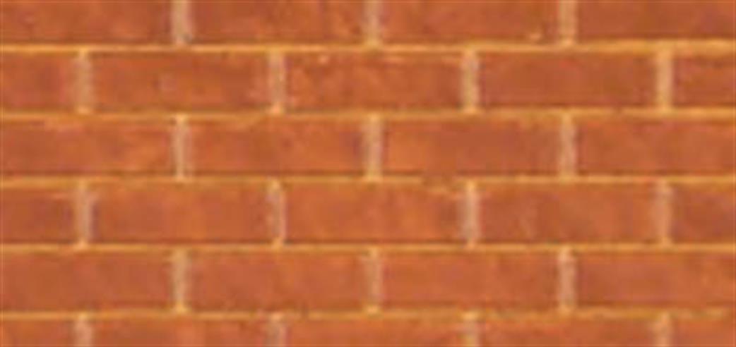 South Eastern Finecast 1 FBS1001W 10mm Scale Plain Bond Brick Embossed Styrene Sheet White