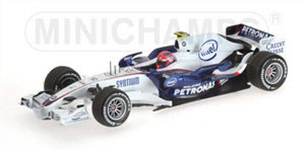 Minichamps 1/18 100 070010 BMW Sauber F1 07 Robert Kubica Formula One Car