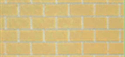 High quality embossed polystyrene sheet with dressed&nbsp;stone block wall pattern. Scaled for 4mm or OO gauge model railway use, these sheets can be used in other scales to represent diferent sizes of&nbsp;stone or paving sets.Sheet measures 270 x 380mm (approx. 10½ x 15in) matt white styrene.