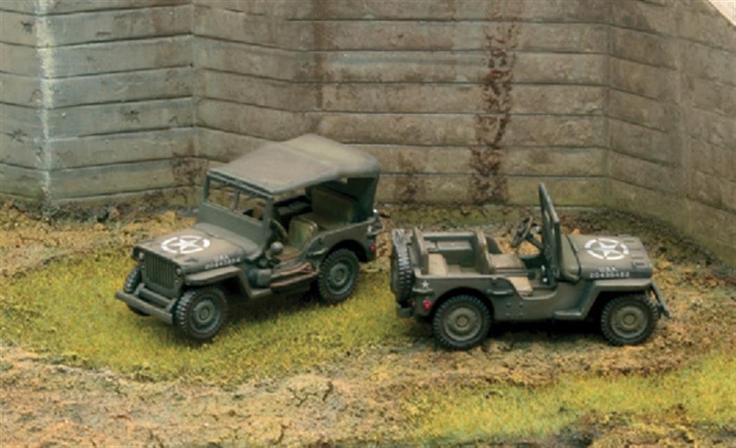 Italeri 7506 Willy's Jeep  2x Fast Assembly Kits 1/72