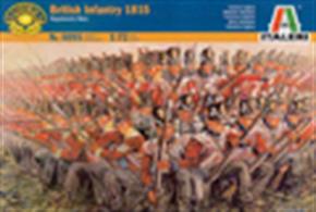 Italeri 1/72 Napoleonic Wars British Infantry 1815 6095Paints are required to complete the figures (not included)