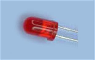 Pack of 10 5mm diameter red LEDs with built-in resistors for 12-volt DC operation.