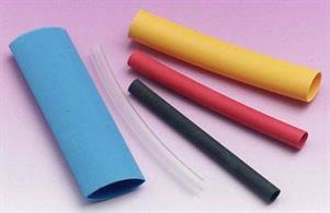 Pack of assorted short lengths of 3 and 6mm diameter of black and red heat shrink tubing. Each piece is around 2in/5cm length, totaling 1.5m.All measurements approximate. Shrink ratio 2:1. Ideal for general wiring tasks where some larger size heat shrink is needed for cable joints.
