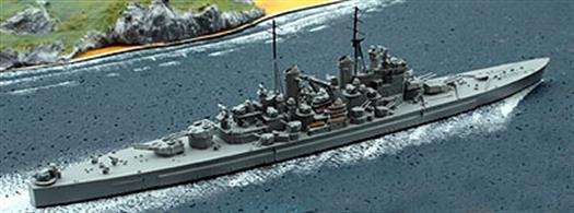 A superb diecast model, certainly the best of this ship! Although the main armament of 8 x 15" guns was rather outdated, having been provided from spares for earlier ships, the Vanguard was an effective warship. The last of the British leviathans!