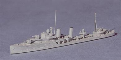 The last of the pre-war standard designs of destroyer before the famous "Tribal" class were designed. They could be distinguished from the H-class by their quintuple torpedo tubes.