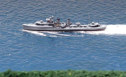 The model represents the Admiralty H class but not the later requisitioned versions being built for overseas customers in 1939. 4 of this type were at the first Battle of Narvik in April 1940