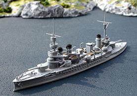 A 1/1250 scale model of the French pre-Dreadnought battleship, Verite,another Navis N model upgrading one which has been out of production for many years. The sister ships are: Liberte, Justice &amp; Democratie.